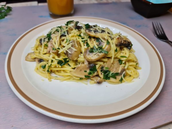 CARBONARA DE CHAMPIÑONES